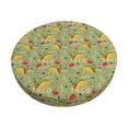 thumbnail image 1 of Balery Taco Fundas de asiento para taburete de bar redondo de tela de terciopelo ajustables que protegen de arañazos y manchas para sillas de 14 a 17 pulgadas.-12 inch, 1 of 7