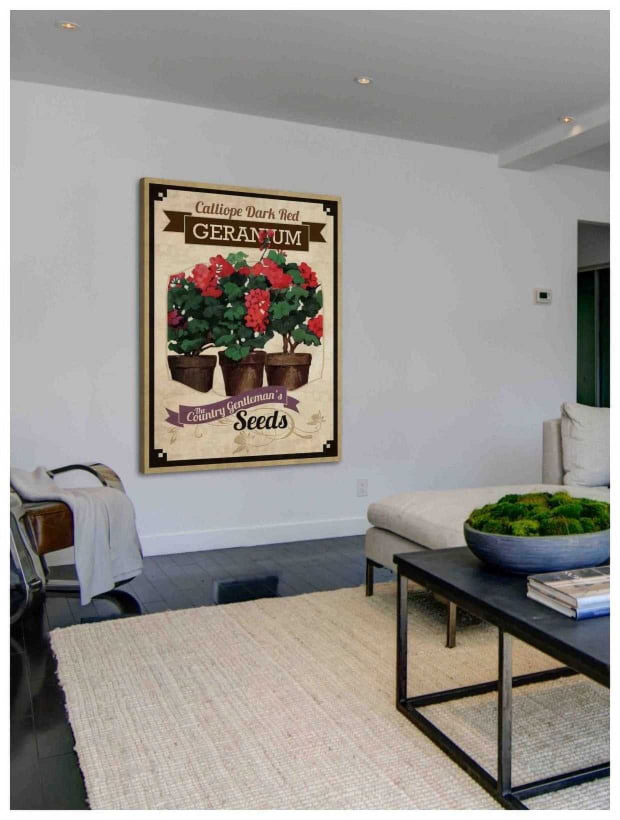 "Flower Packet Geranium" Painting Print on Canvas