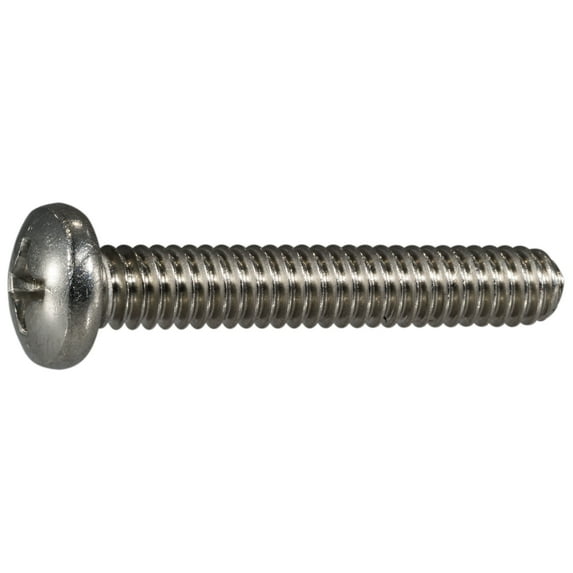 1/4"-20 x 1-1/2" 18-8 Stainless Phillips Pan Machine Screws MSPSS-290 (30 pcs.)