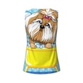 thumbnail image 5 of Xecao Dog Takes a Bath in the Bathtub print women's scoop neck, loose-fit workout tank tops for the gym., 5 of 9