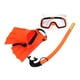 thumbnail image 4 of Set de snorkel, gafas de buceo, máscara de snorkel para deportes acuáticos al aire libre, verano Naranja EUTalla 35to39, 4 of 8