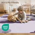 thumbnail image 4 of ODIKA Purple Muted Tones Diffused Asymmetrical Layout Grayish Mauve for Playroom, Bedroom, Reading Nook, Pet Friendly & Kids Safe Play, 4 of 7