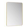 thumbnail image 6 of Wall Mirror 30x40 Inch Gold Rectangular Mirror Metal Framed Mirror Vanity Mirror Dressing Mirror, for Bathroom, Living Room, Bedroom Wall Decor 07734, 6 of 9