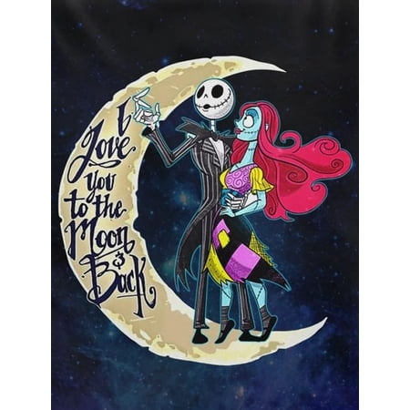 DIY 5D Diamond Painting Kit (For Adults) Diamond Painting "Halloween, The Nightmare Before Christmas" - Full Diamond Crystal Rhinestone Embroidery Craft Kit, Can Be Used As Gift, Wall Decoration