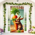 thumbnail image 2 of YWIYIUD 1PC Happy Easter Door Cover Easter Decorations, 71x35 Inch Easter Rabbit Eggs Door Banner Welcome Easter Banner Spring Theme Rabbit Door for Front Door Wall Indoor Outdoor Home Decor, 2 of 7
