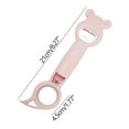 thumbnail image 2 of Cinvoph 2 Pcs Cute Can Opener Manual, 4-in-1 Multi-Function Plastic Bottle Opener, Portable Cap Remover Tool for Home Kitchen Restaurant, Purple Pink, 2 of 5