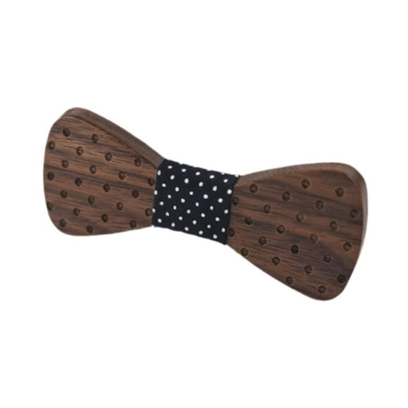 Adultos para niños Bowtie correa de madera ajustable de madera para el aniversario de fiesta de vacaciones