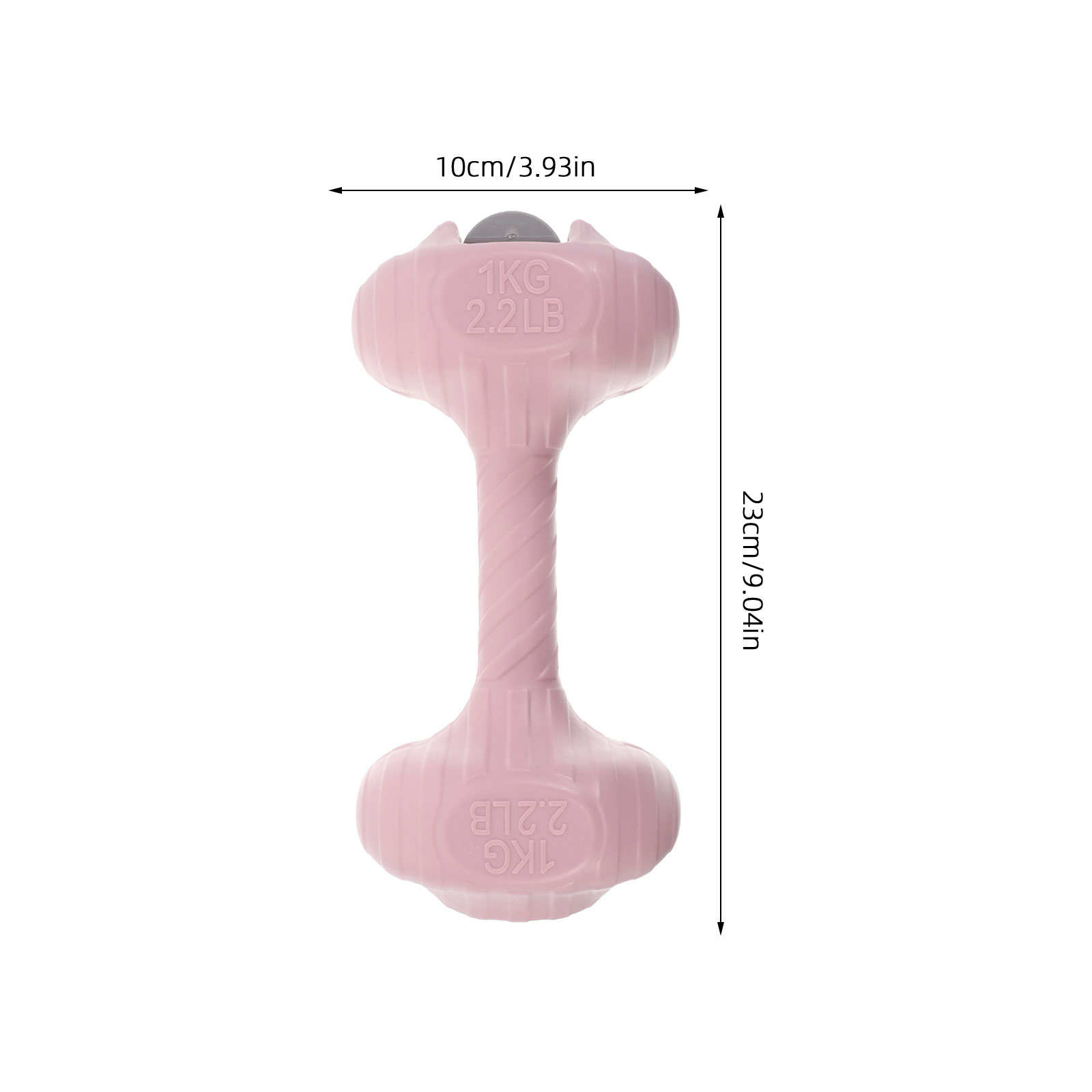 OUNONA 2Pcs Portable Water Dumbbells Pink Adjustable Fillable Fitness Weights for Home Workout