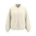 thumbnail image 5 of HAiming Corduroy Jackets for Women Long Sleeve Full Zip Solid Color Casual Jackets Fall Winter Going out Jackets, 5 of 6