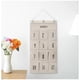 thumbnail image 5 of Organizador colgante de lona con 6 bolsillos - Espacio de almacenamiento para puertas de pared de 28x14 pulgadas para baño, cocina, armario - negro, blanco o gris, 5 of 6