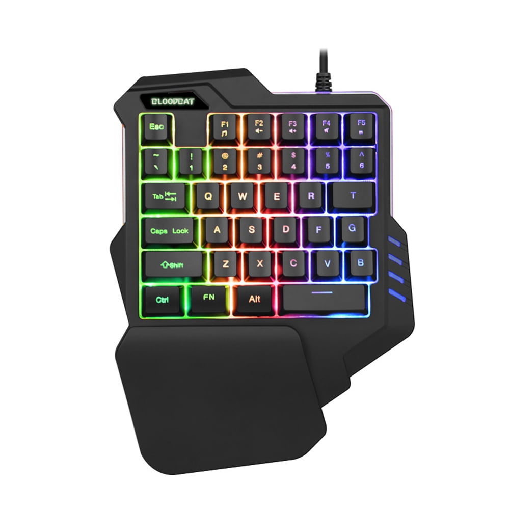 One-Handed Mechanical Gaming Keyboard Portable Mini RGB Gaming Keypad ...