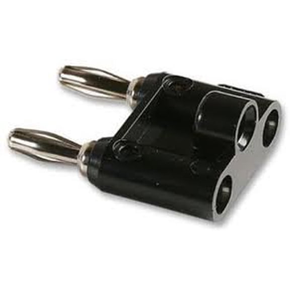 Pomona MDP-0 DOUBLE Banana PLUG, SOLDERLESS, BLACK - MDP-0-BLACK