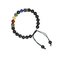 thumbnail image 2 of Black Obsidian Chakra Crystal Bracelet - 8mm Beaded Bracelet and Healing Stones, 2 of 5