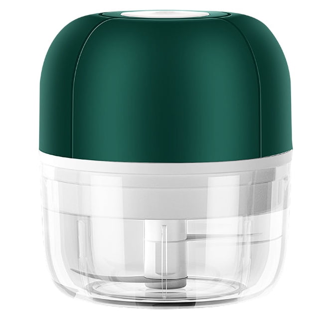 Generic Compact USB-Rechargeable Mini Food Chopper with Stainless Steel Blades for Garlic, Veggies, and Boneless Meat - Portable and Space-Saving Design