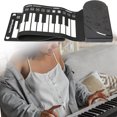 thumbnail image 5 of karymi Hand-Rolled Piano with Horn - Portable 49 Keys Organ Piano with Foldable Keyboard Instruments Educational People of All Ages Toys for Ages 5-7, 5 of 6