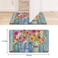 thumbnail image 6 of Retro Door Mat, 17 X 30 Inch Daisies and Vases Welcome Doormat Decorative Home Floor Mat, Non Slip Rubber Back and Strong Water Absorption for Outdoor Indoor Entrance Decor, 6 of 6