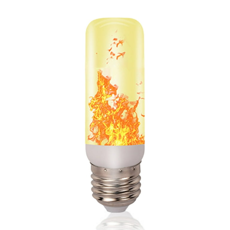 LED Flicker Flame Light Bulb Simulated Burning Fire Effect Xmas