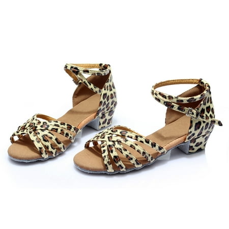 

〖Yilirongyumm〗 Baby Shoes Girls Children Kids Ballroom Tango Salsa Latin Dance Shoes Sandals