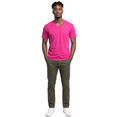 thumbnail image 5 of Access Men's Heavyweight Short Sleeve Cotton V-Neck T-Shirt (Pack of 3) (Fuchsia, 3X-Large) AT37, 5 of 9