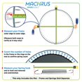 thumbnail image 4 of Machrus Upper Bounce Trampoline Replacement Mat with Sturdy 96 V-Rings- Jumping Mat Compatible with 14ft Round Frame & 8.5” Springs- Ultra Durable PP Mat with High Elasticity- UV & Water Resistant, 4 of 5