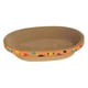 thumbnail image 5 of Cama rascadora ovalada para gatos, tablero corrugado para rascar, para sala de estar, para gatos pequeños, medianos y grandes patrón de peces, 5 of 9