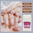thumbnail image 3 of serony 1 Set French Tip Press on Nails Solid Color Extra Long Artificial Detachable Full Cover Salon DIY Manicure Kit for Girls Type 2, 3 of 6