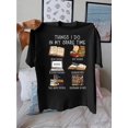 thumbnail image 1 of 1pc Women's Casual Cotton T-Shirt with Book Lovers Graphic, Round Neck, Short Sleeve, Regular Fit - All Seasons Fashion Tee, 1 of 6