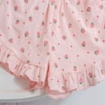 thumbnail image 3 of LYMAYTER 0-5Y Casual Shorts for Baby Girls Summer Breathable Shorts Toddler Cute Strawberry Print Lantern Bottoms, 3 of 7