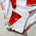 thumbnail image 6 of Girls Swimsuit Summer Cute Crisscross Small Watermelon Printing Floral Print Conjoined, 6 of 7
