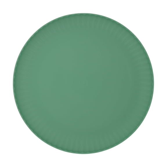 Mainstays Green 10.5" Ribbed Round Plastic Plate