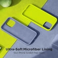 thumbnail image 5 of Designed for iPhone 15 Pro Case, Silicone Ultra Slim Shockproof Protective Phone Case with [Soft Anti-Scratch Microfiber Lining], 6.1 inch, Lavender Gray, 5 of 11
