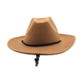thumbnail image 4 of Cowboy Hat Photo Props Sun Hat Cowgirl Hats for Performance Party Engagement Khaki, 4 of 9
