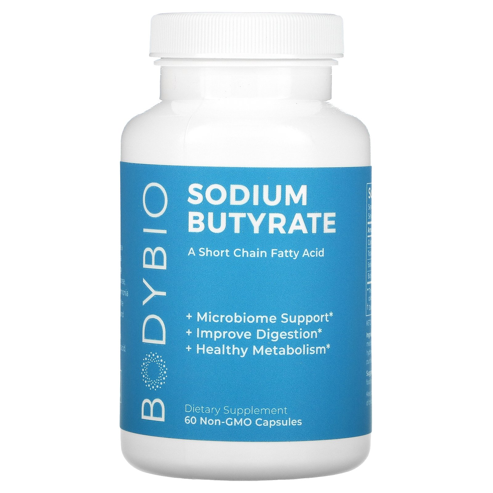 BodyBio, Sodium Butyrate, 60 NonGMO Capsules Walmart Canada