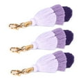 thumbnail image 1 of Tassel Keychain, Bohemian Style Keychain, Fashionable 3Pcs Exquisite For Mobile Phone Pendants Home Luggage Gift Accessories Purple,Coffee Color, 1 of 8
