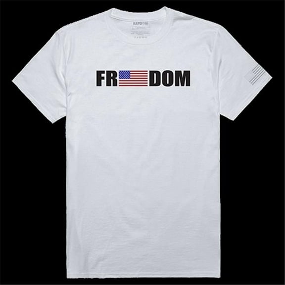Freedom Tactical Graphic T-shirt, White - Extra Large