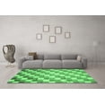 thumbnail image 3 of Ahgly Company Indoor Round Abstract Emerald Green Contemporary Area Rugs, 5' Round, 3 of 4