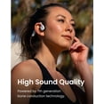 thumbnail image 3 of SHOKZ OpenMove - Open-Ear Bluetooth Sport Headphones, Bone Conduction Wireless Earphones, Sweatproof for Running and Workouts, with Sticker Pack (Pink), 3 of 5