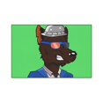 thumbnail image 2 of Business Character Cartoon Anime Wolf Heavy Duty Floor Mat, 2 of 8