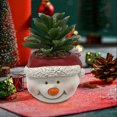 thumbnail image 2 of Adornos navideños de Papá Noel resina en miniatura de alce para decoración de escritorio del hogar, 2 of 7