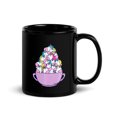 thumbnail image 2 of Black Glossy Mug, Cup Full Of Unicorns , M-2267 (11 oz), 2 of 3