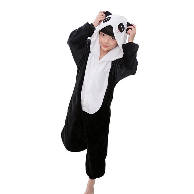 Conjunto de pijamas de franela para niños y niñas, ropa de dormir de animales, mono, disfraz de Halloween xuanjing unisex