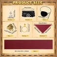 thumbnail image 4 of Alaiyaky 7 Pcs Pirate Accessories Set, Adult Captain Costume, Pirate Headscarf, Earrings,Ring,Eye Patch,Necklace,Bracelet,Hip Scarf for Halloween Cosplay Party, 4 of 7