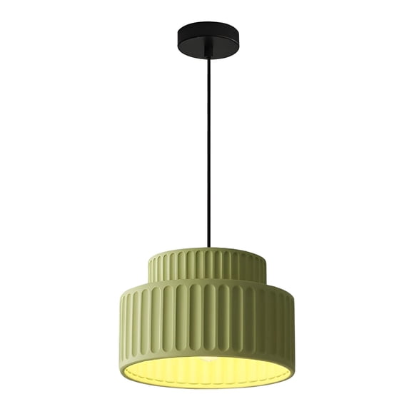 Magiroz Contemporary Vintage Green Pendant Light Fixture One Light Industrial Kitchen Pendant Lighting Over Island Modern Minimalist Hanging Light wi