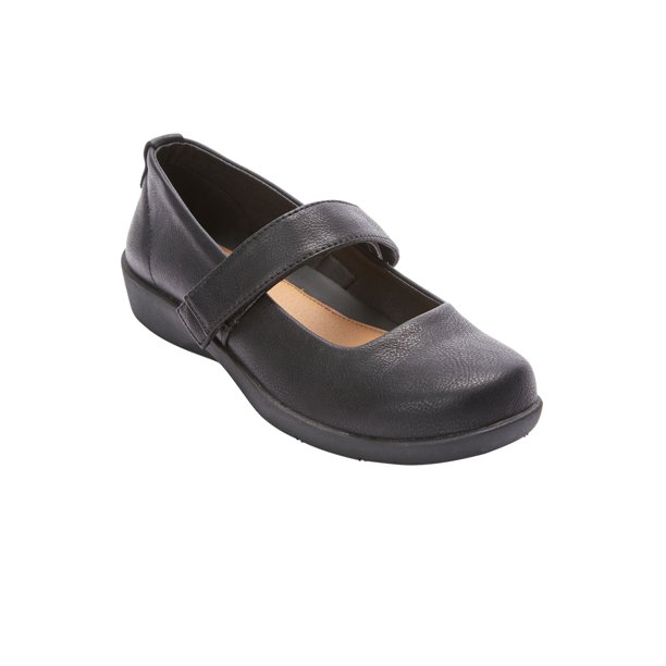 Comfortview - Comfortview Women's Wide Width The Carla Mary Jane Flat ...