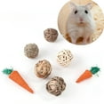 thumbnail image 4 of SPRING PARK 3Pack Guinea Pig Bunny Toys - Treats, Play Balls Rolling Chew Toys, Carrot Toys, for Rabbits, Chinchillas, Guinea Pigs, Hamsters, 4 of 7
