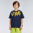 thumbnail image 3 of Boys Graphic Tees Casual Crewneck Short Sleeve Shirt Comfortable Lightweight Boys Summer Tops Daily Wear, 3 of 5