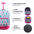 thumbnail image 4 of Mochila enrollable J World Girls Sunrise 18 para viajes escolares, 4 of 7
