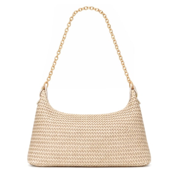 Beach Bags for Women Summer Straw Purse Boho Woven Shoulder Bag Crochet Purse Vacation Tote Handbag