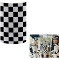 thumbnail image 1 of wonima02 Black and White Checkerboard Cylinder Covers for Boss Racing Car Birthday Parties Pedestal Plinth Stretchy Fabric Cover Boys Kids Baby Shower Cake Tablecloth Party Decors 14''30'', 1 of 1