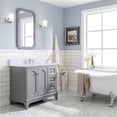 thumbnail image 3 of Water Creation Queen 36" Wood Single Bathroom Vanity in Cashmere Gray & Chrome, 3 of 3
